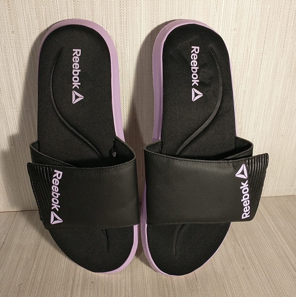 Reebok Memory Foam Adjustable Comfort Sport Slide Sandals in Women's Size 11